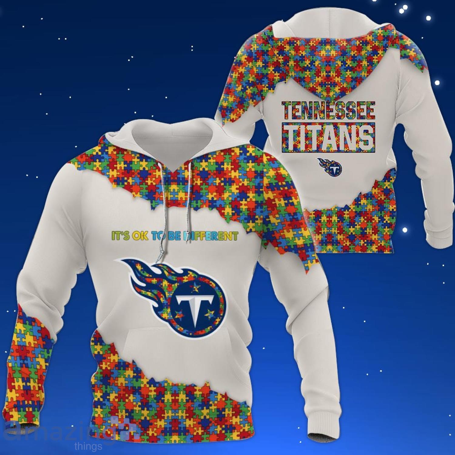 NFL Team Tennessee Titans 3D T-Shirt.