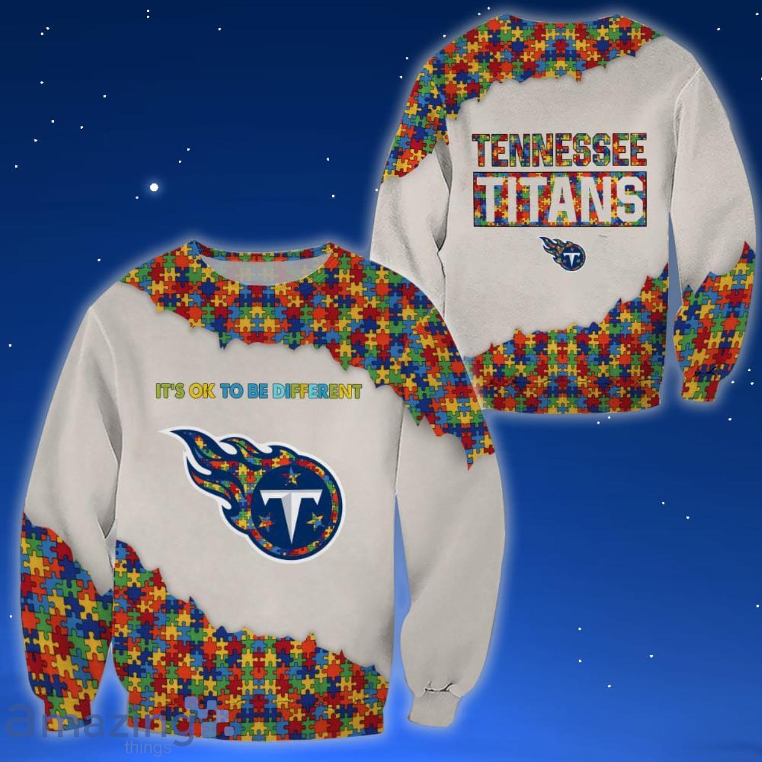 Tennessee Titans NFL Autism All Over Printed 3D Shirt For Fans