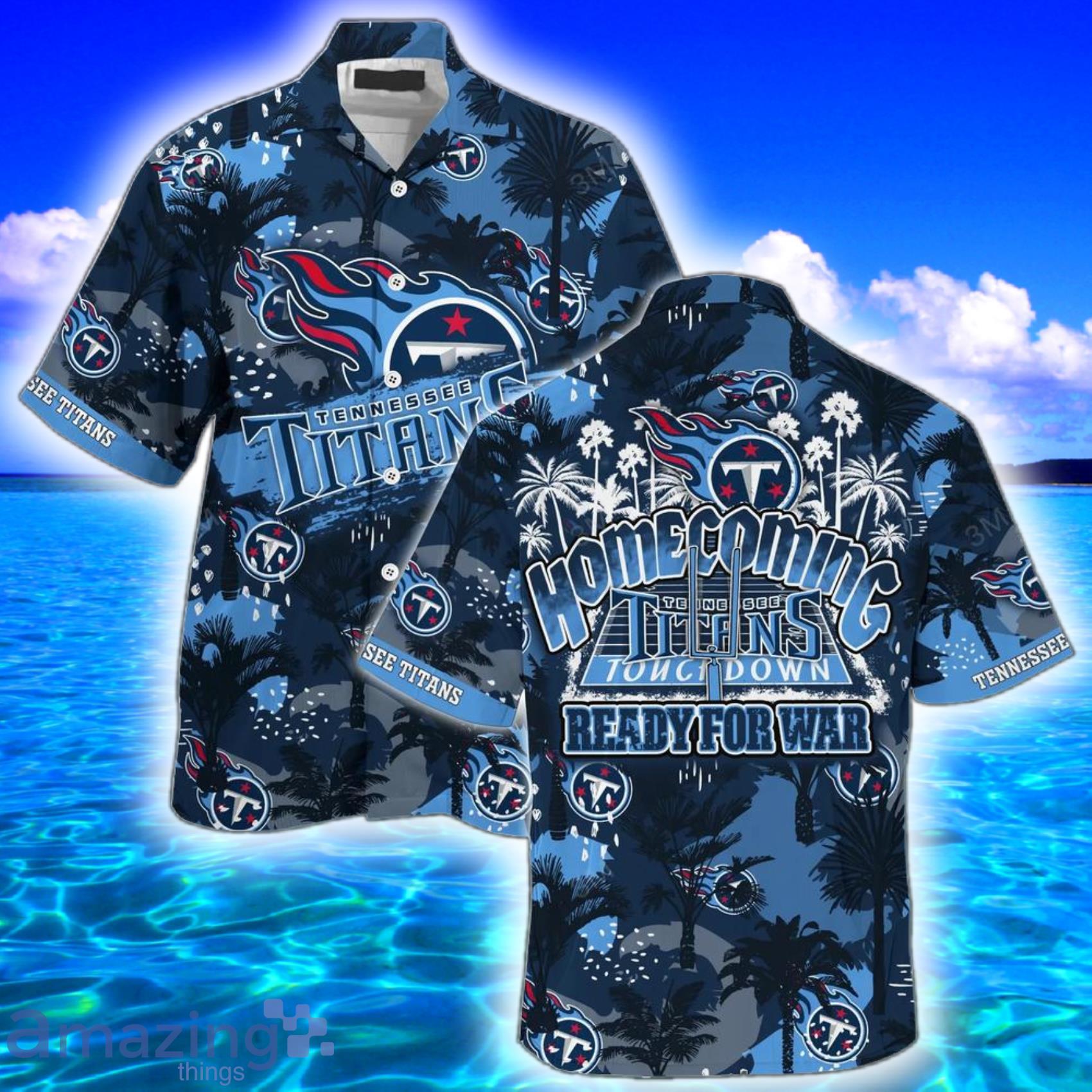 Tennessee Titans All Over Print Hawaiian Shirt And Beach Shorts