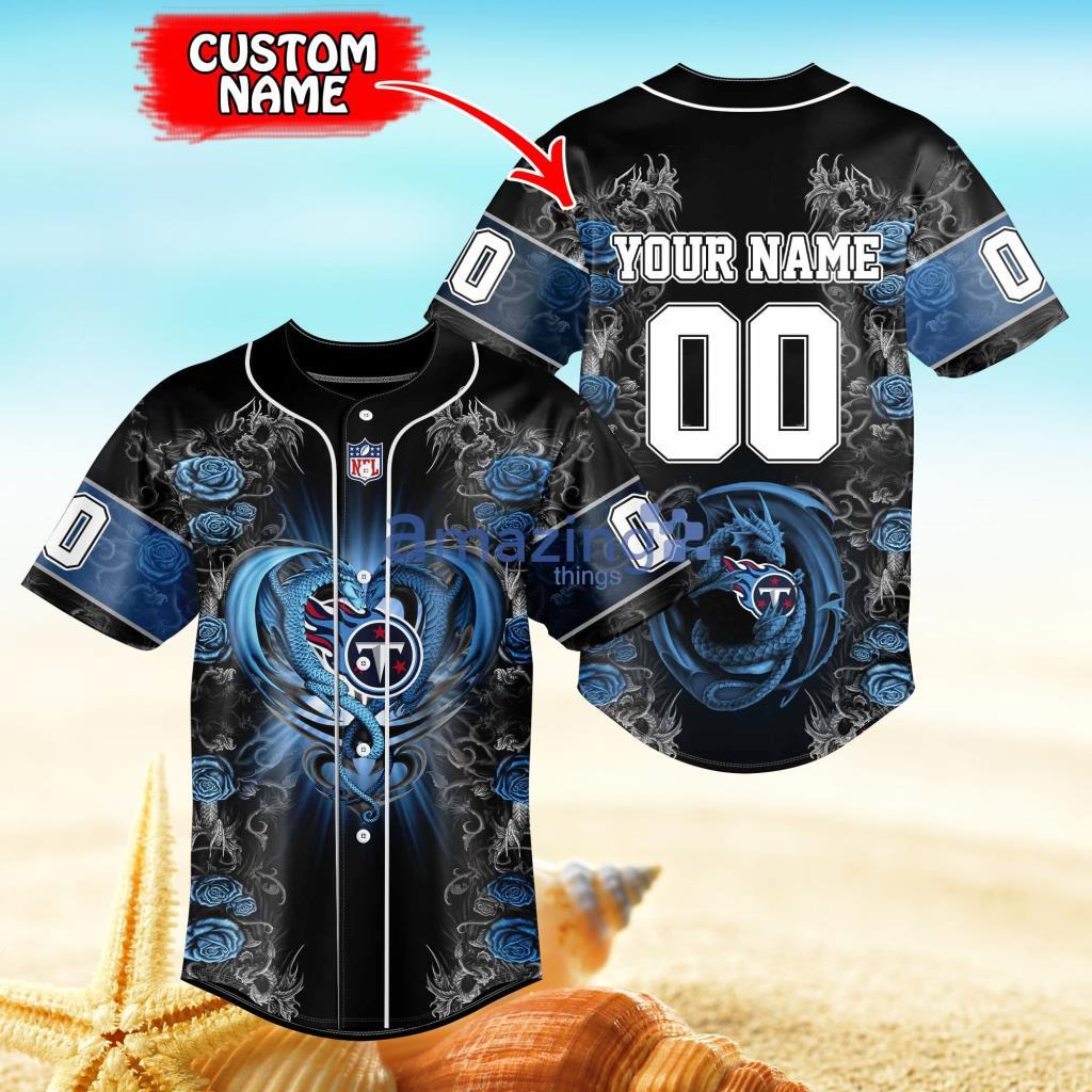 Tennessee Titans Dragon Ball Baseball Jersey - Scesy