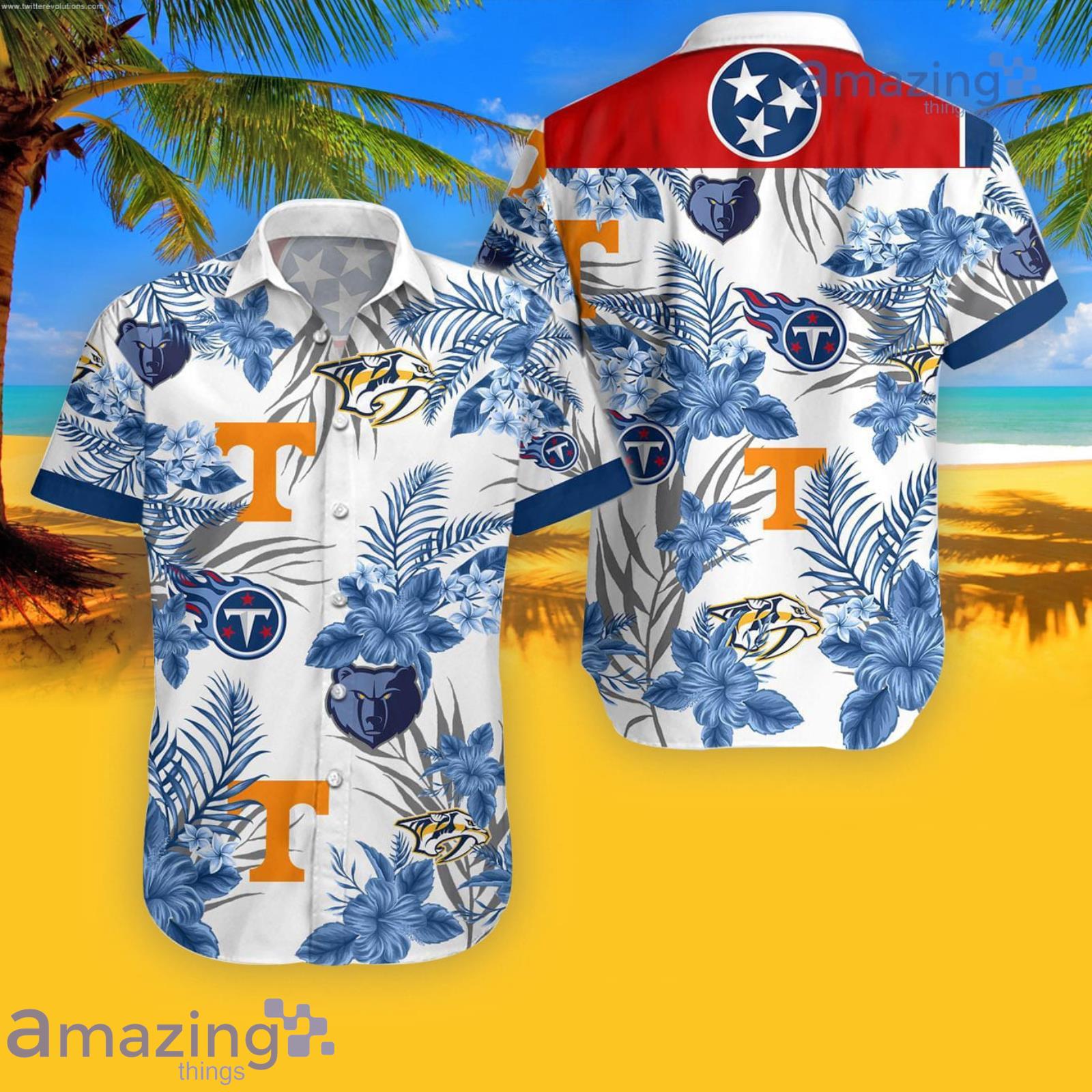 Tennessee Tropical Hawaiian Shirt For Men And Women Product Photo 1