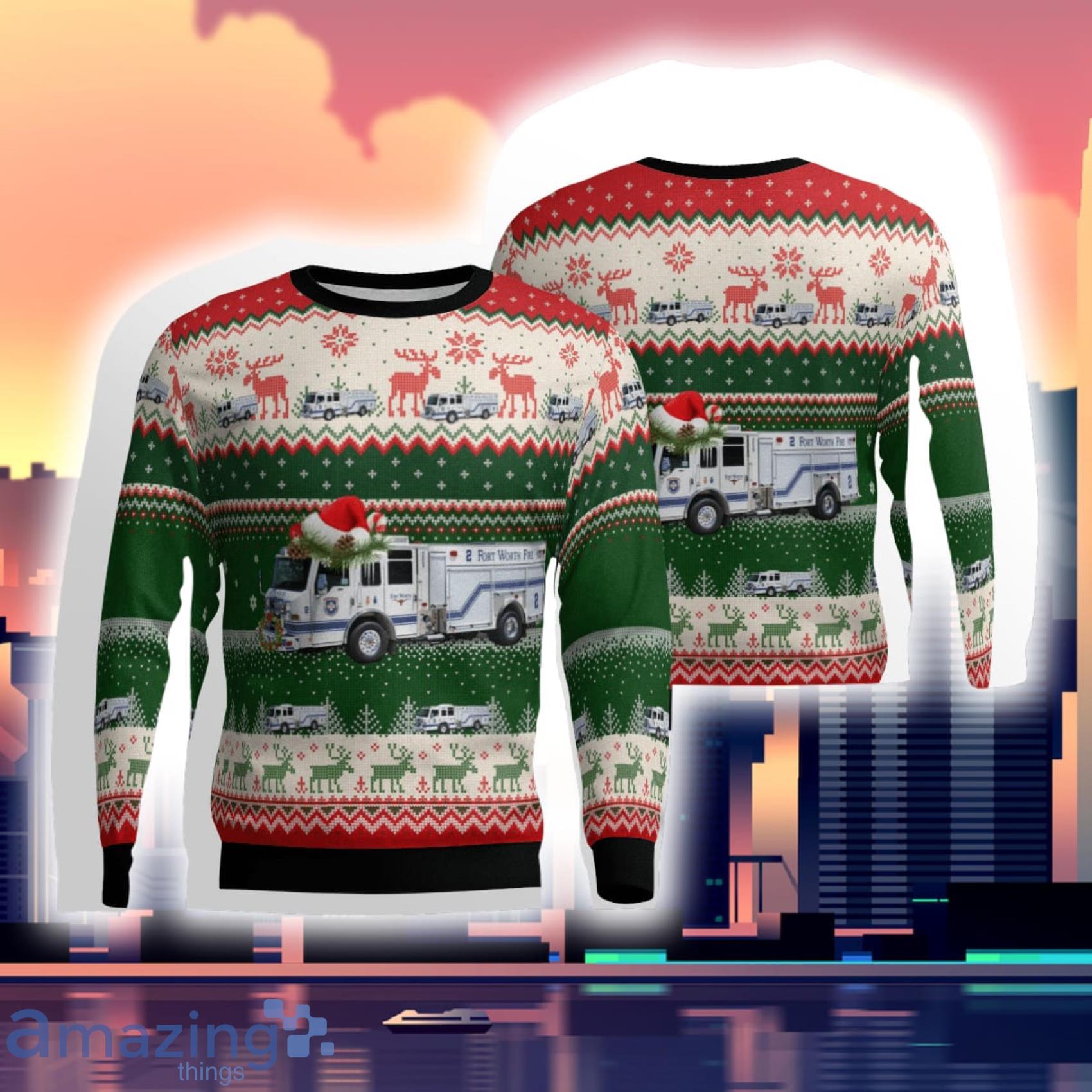Texas Fort Worth Fire Department Sweater Gift For Xmas Product Photo 1