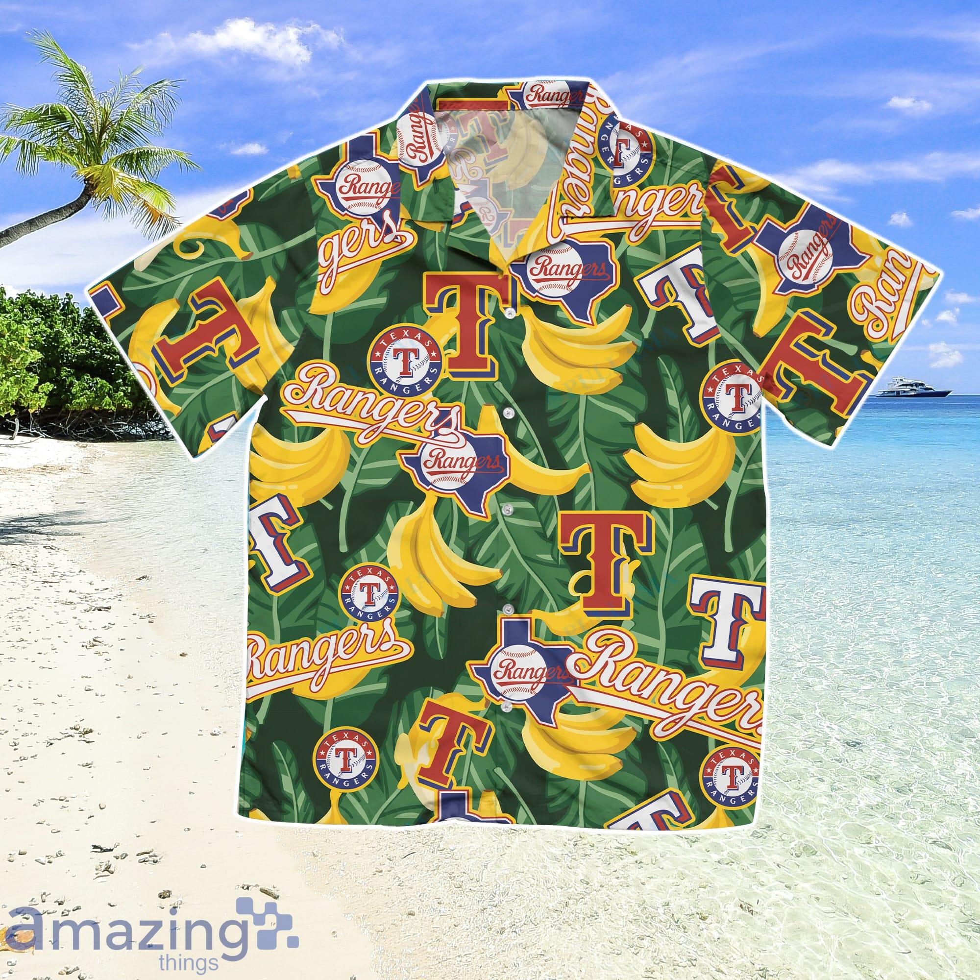Texas Rangers Aloha Banana Hawaiian Shirt Gift For Summer Vacation