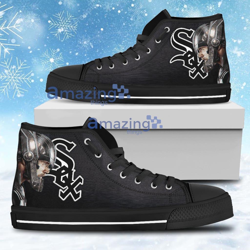 Thor Head Beside Chicago White Sox High Top Shoes For Men And Women Product Photo 1