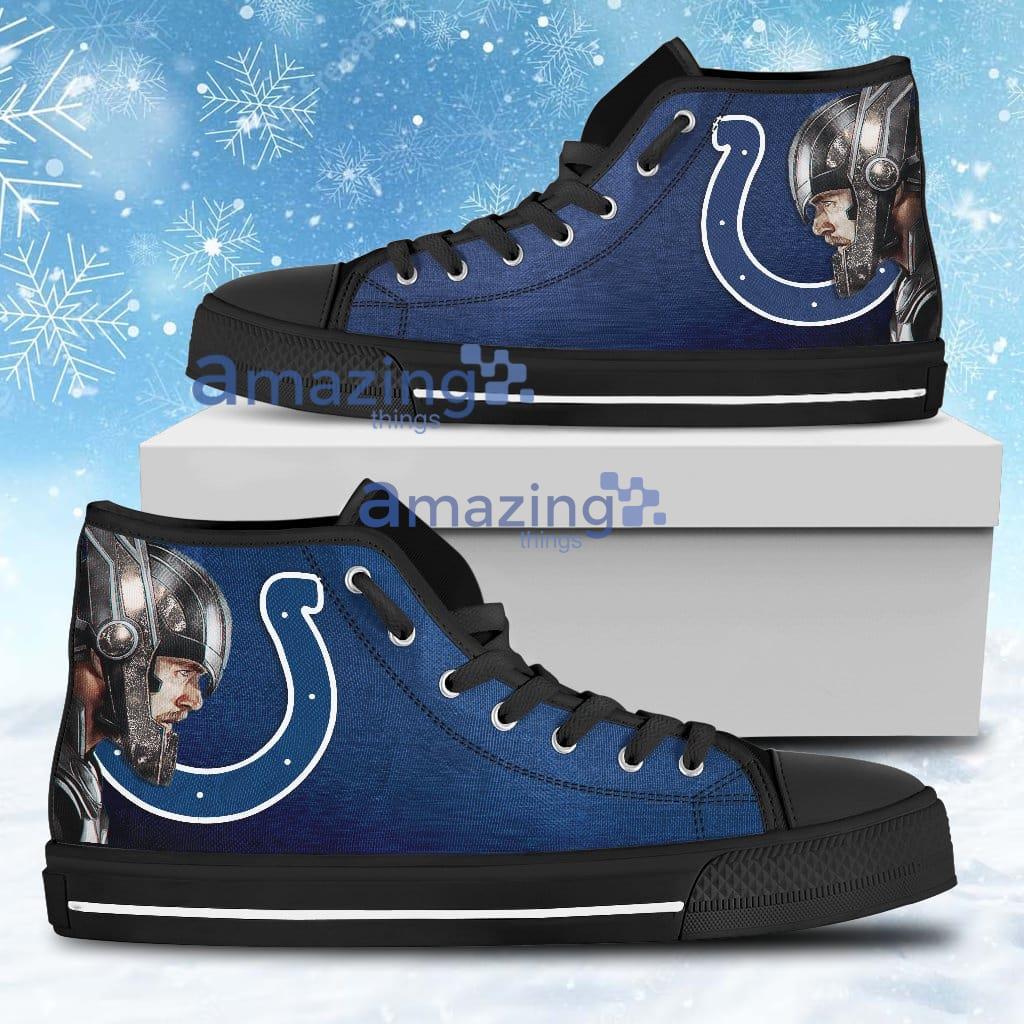 Thor Head Beside Indianapolis Colts High Top Shoes For Men And Women Product Photo 1
