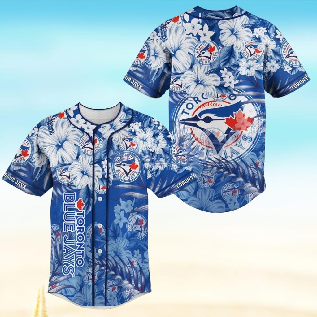 Toronto Blue Jays Flower MLB Baseball Jersey Shirt Product Photo 1