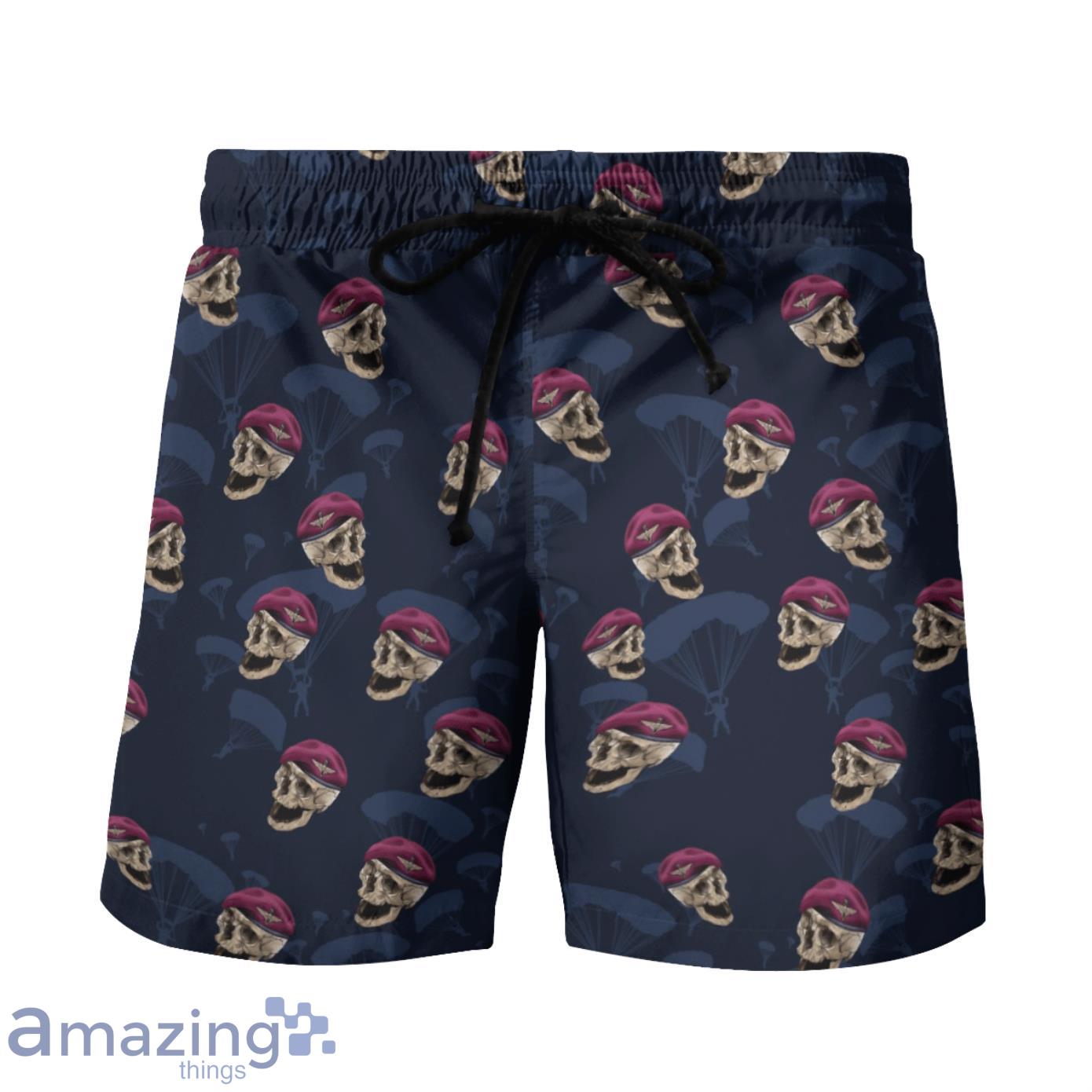 UK Parachute Regiment AOP Print Hawaiian Shirt And Short Set image UK Parachute Regiment AOP Print Hawaiian Shirt And Short Set Product Photo 2