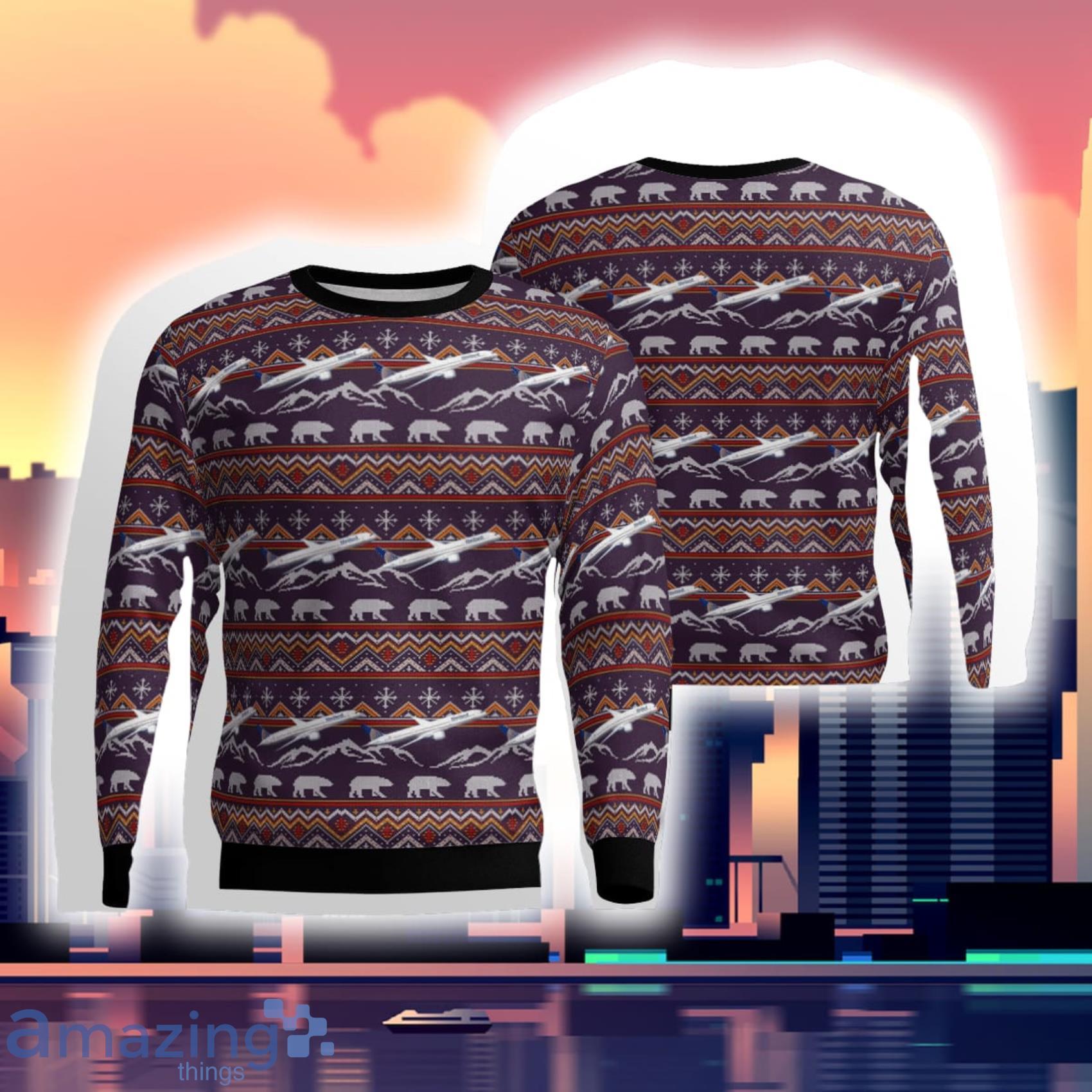 United Airlines Boeing 787-9 Dreamliner Sweater Gift For Xmas Product Photo 1