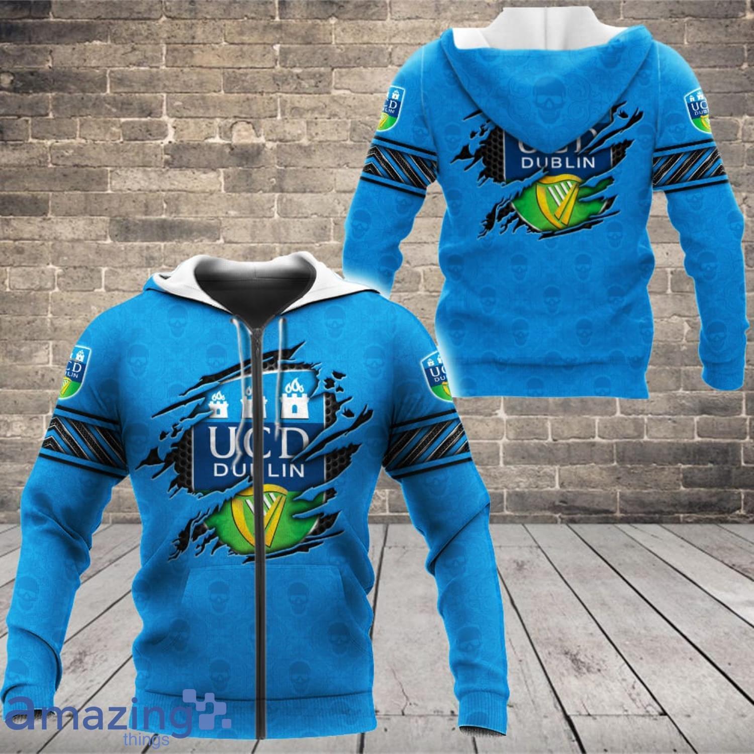 University College Dublin R.F.C. 3D All Over Printed Custom Name T Shirt Sweatshirt Hoodie Bomber image University College Dublin R.F.C. 3D All Over Printed Custom Name T-Shirt Sweatshirt Hoodie Bomber Product Photo 3
