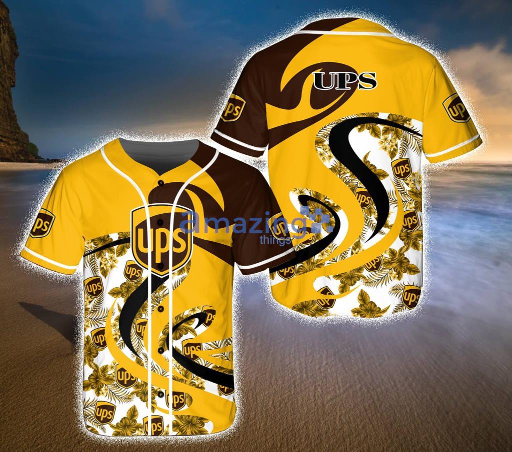Ups Tropical Pattern Baseball Jersey Shirt Gift For Fans Product Photo 1