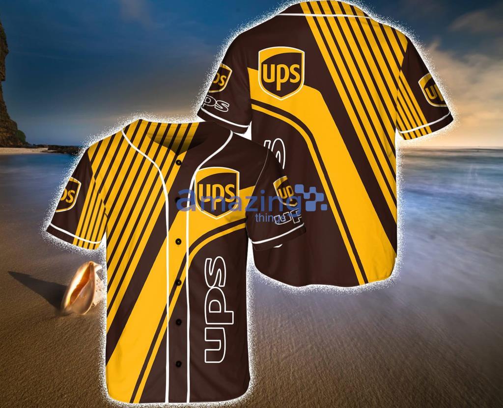 Ups Yellow And Black Baseball Jersey Shirt Gift For Fans Product Photo 1