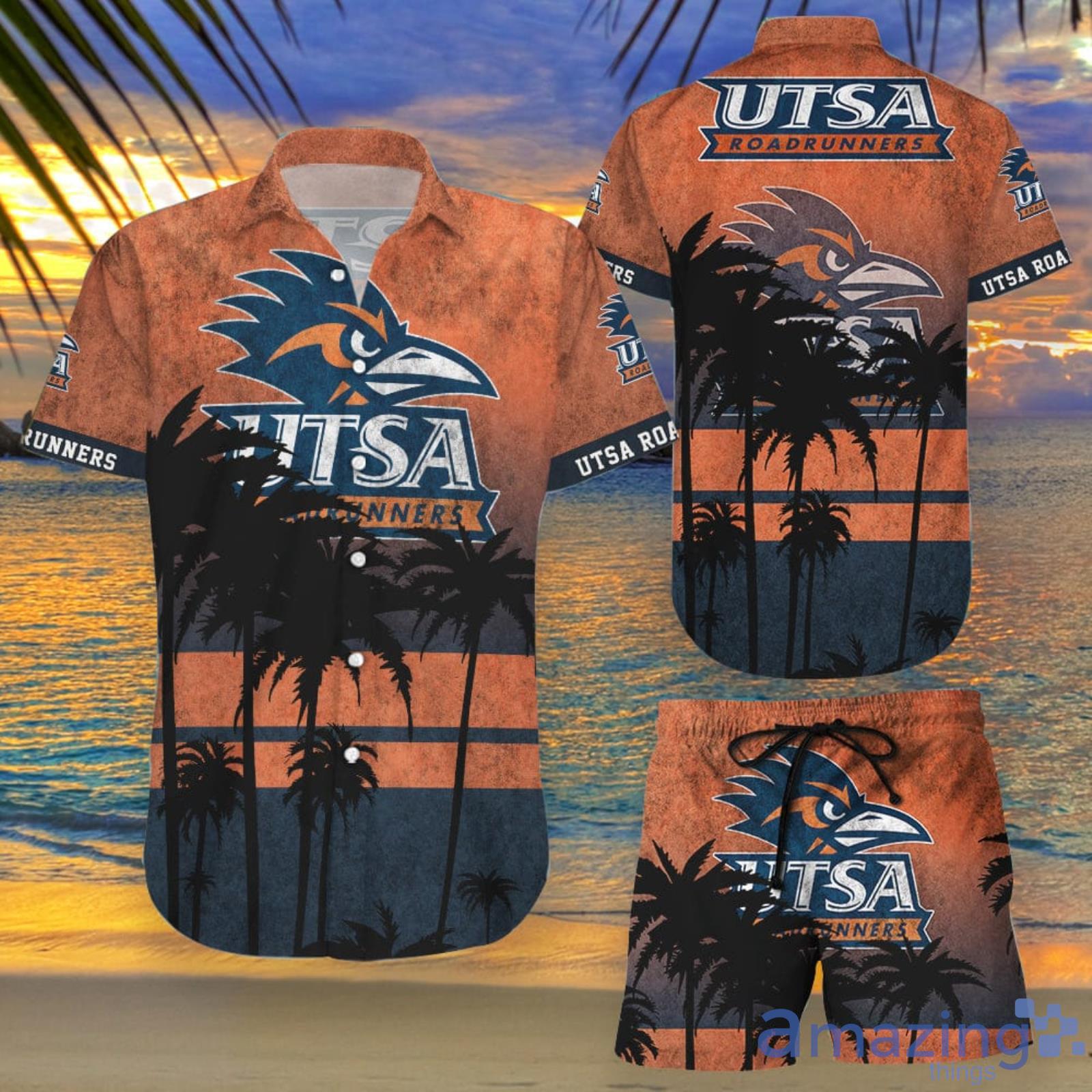 UTSA Roadrunners Hawaiian Shirt And Shorts Summer Beach Gift Product Photo 1