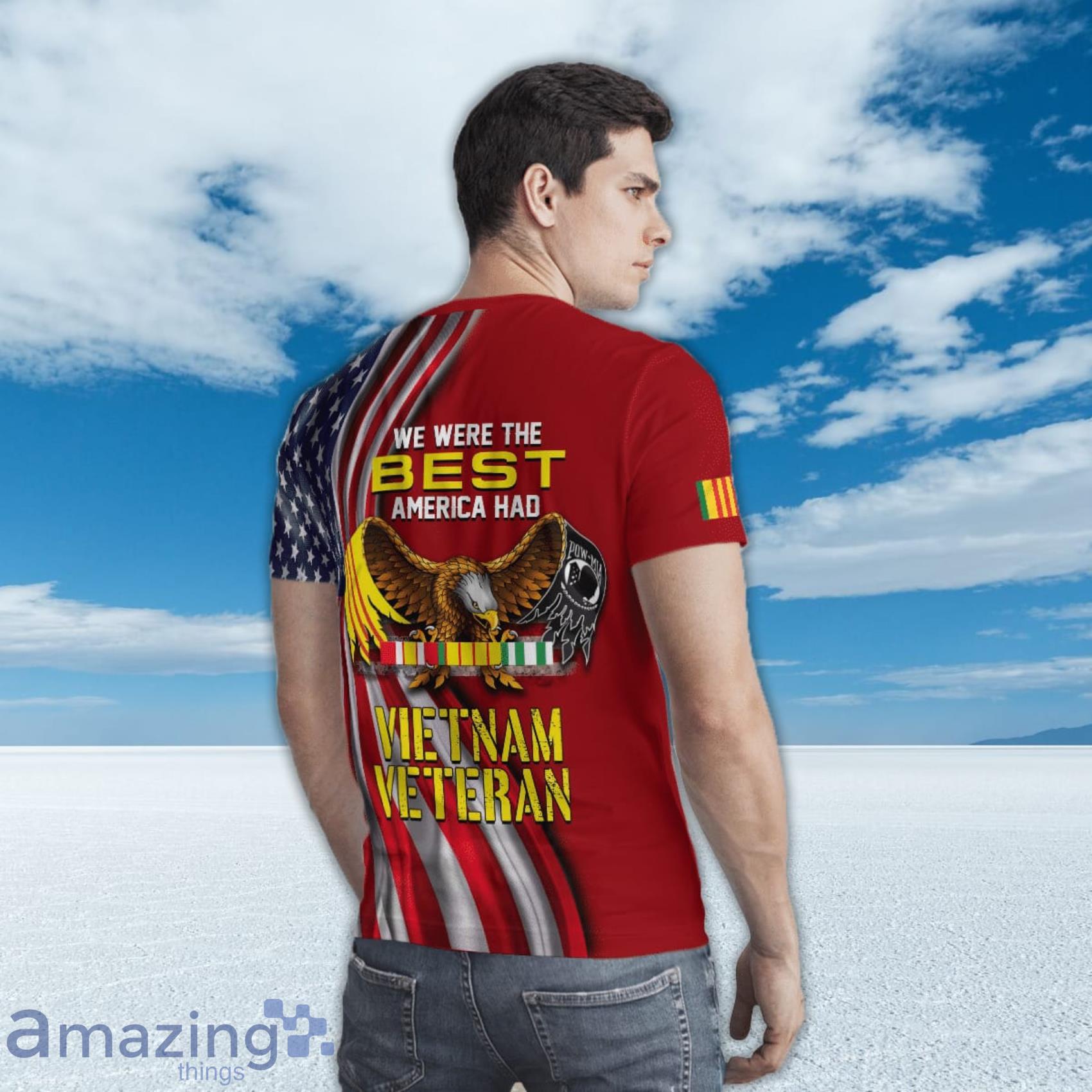 Vietnam Veteran America VVA Military Soldier All Over Print 3D T Shirt image Vietnam Veteran America VVA Military Soldier All Over Print 3D T-Shirt Product Photo 3