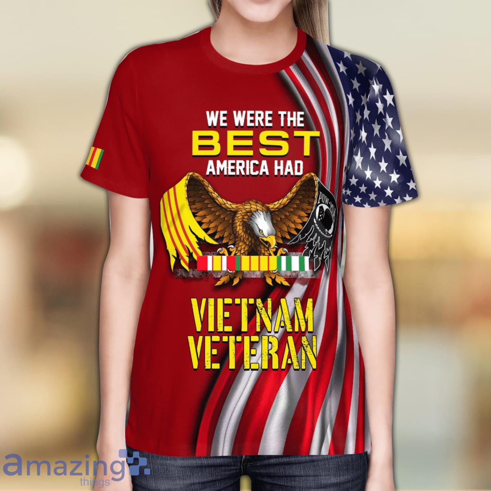 Vietnam Veteran America VVA Military Soldier All Over Print 3D T Shirt image Vietnam Veteran America VVA Military Soldier All Over Print 3D T-Shirt Product Photo 5