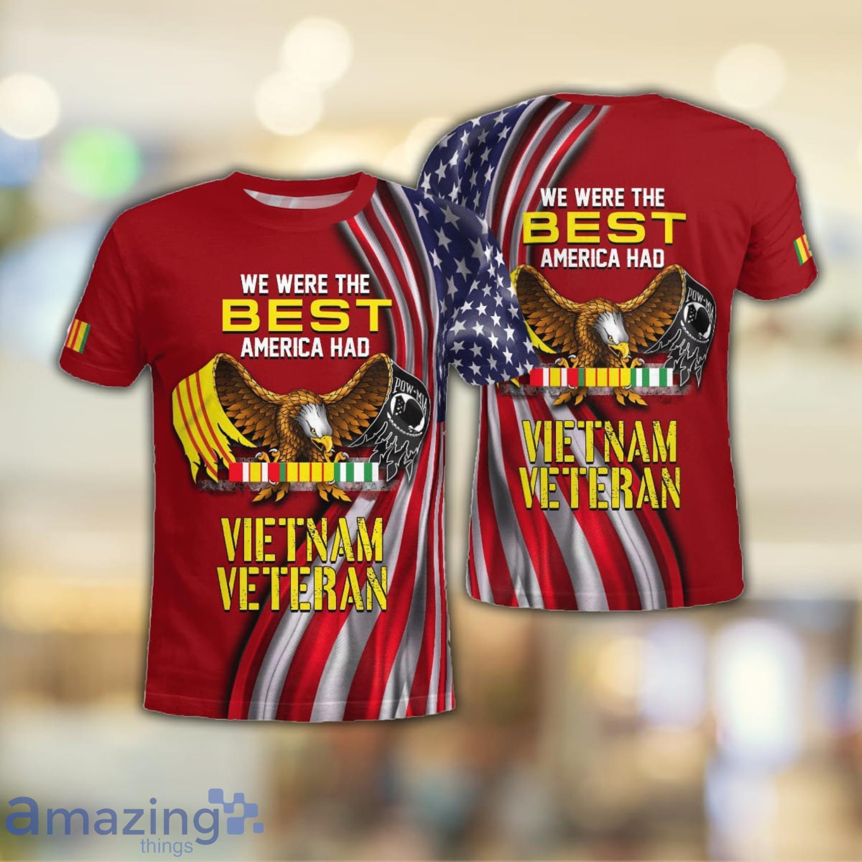 Vietnam Veteran America VVA Military Soldier All Over Print 3D T-Shirt Product Photo 1 Vietnam Veteran America VVA Military Soldier All Over Print 3D T-Shirt Product Photo 1
