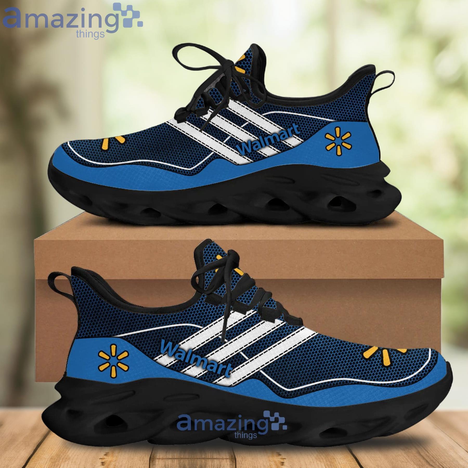 Walmart Max Soul Shoes White Striped Running Shoes Product Photo 1