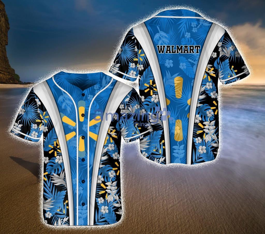 Walmart Tropical Blue Baseball Jersey Shirt Gift For Fans Product Photo 1