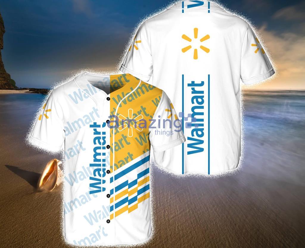 Walmart White Baseball Jersey Shirt Gift For Fans Product Photo 1