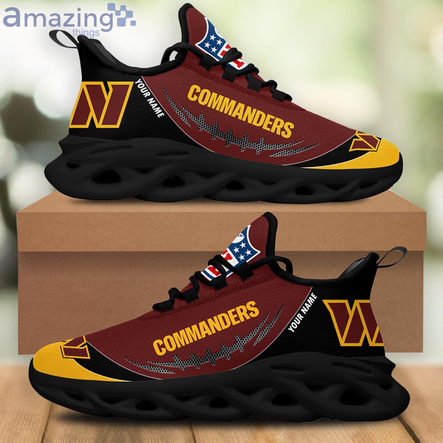 Personalized Washington Commanders Footwear Chunky Shoes AOP Gift Fans Max  Soul Sneakers - Freedomdesign