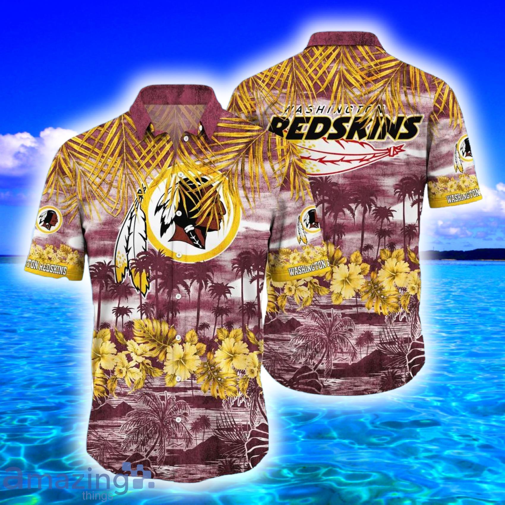 Washington Redskins Nfl Island Background Coconut Trees And Habicus Full Print Hawaiian Shirt And Short Product Photo 1 Washington Redskins Nfl Island Background Coconut Trees And Habicus Full Print Hawaiian Shirt And Short Product Photo 1