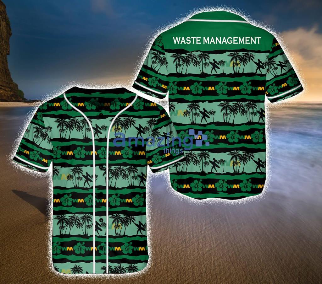Waste Management Green Baseball Jersey Shirt Gift For Fans Product Photo 1
