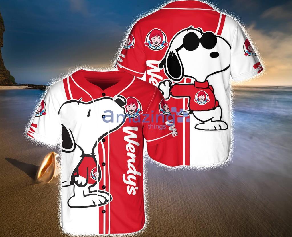 Snoopy Baseball Jersey, Cartoon Baseball Jersey Designed & Sold By