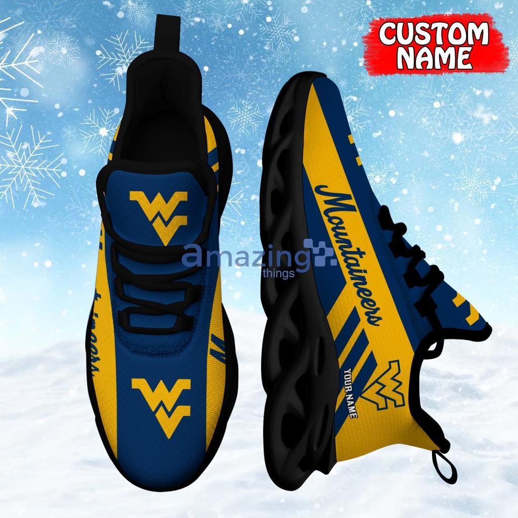 West Virginia Mountaineers Custom Name Personalized Max Soul Shoes For Men And Women Product Photo 1
