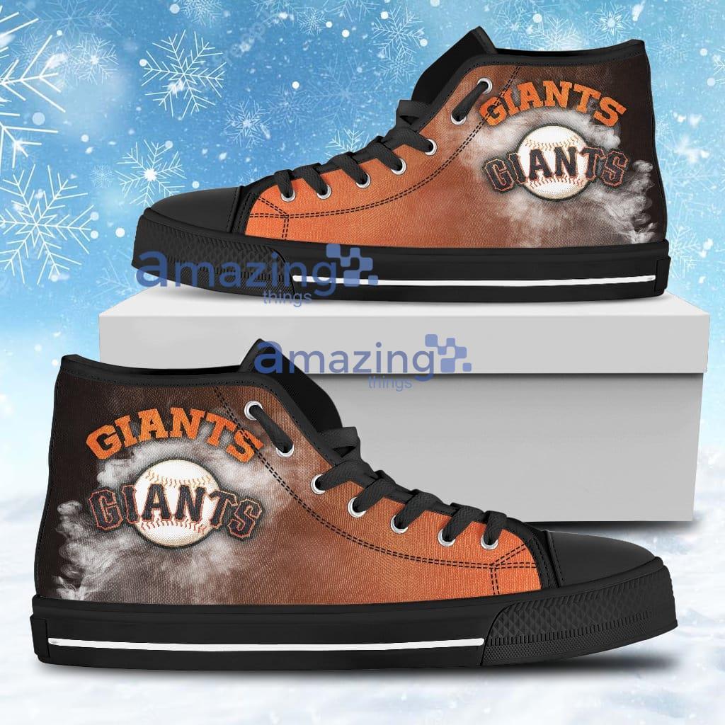 White Smoke Vintage San Francisco Giants High Top Shoes For Men And Women Product Photo 1