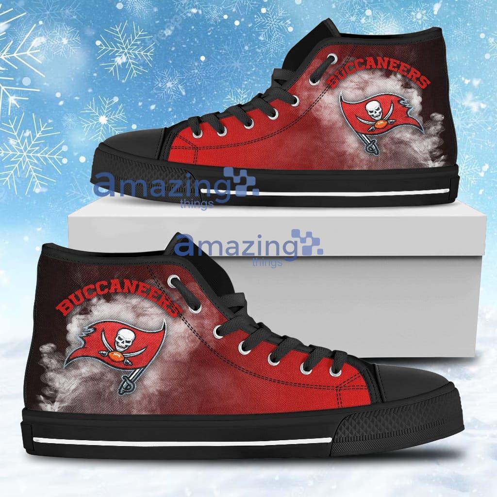 White Smoke Vintage Tampa Bay Buccaneers High Top Shoes For Men And Women Product Photo 1 White Smoke Vintage Tampa Bay Buccaneers High Top Shoes For Men And Women Product Photo 1