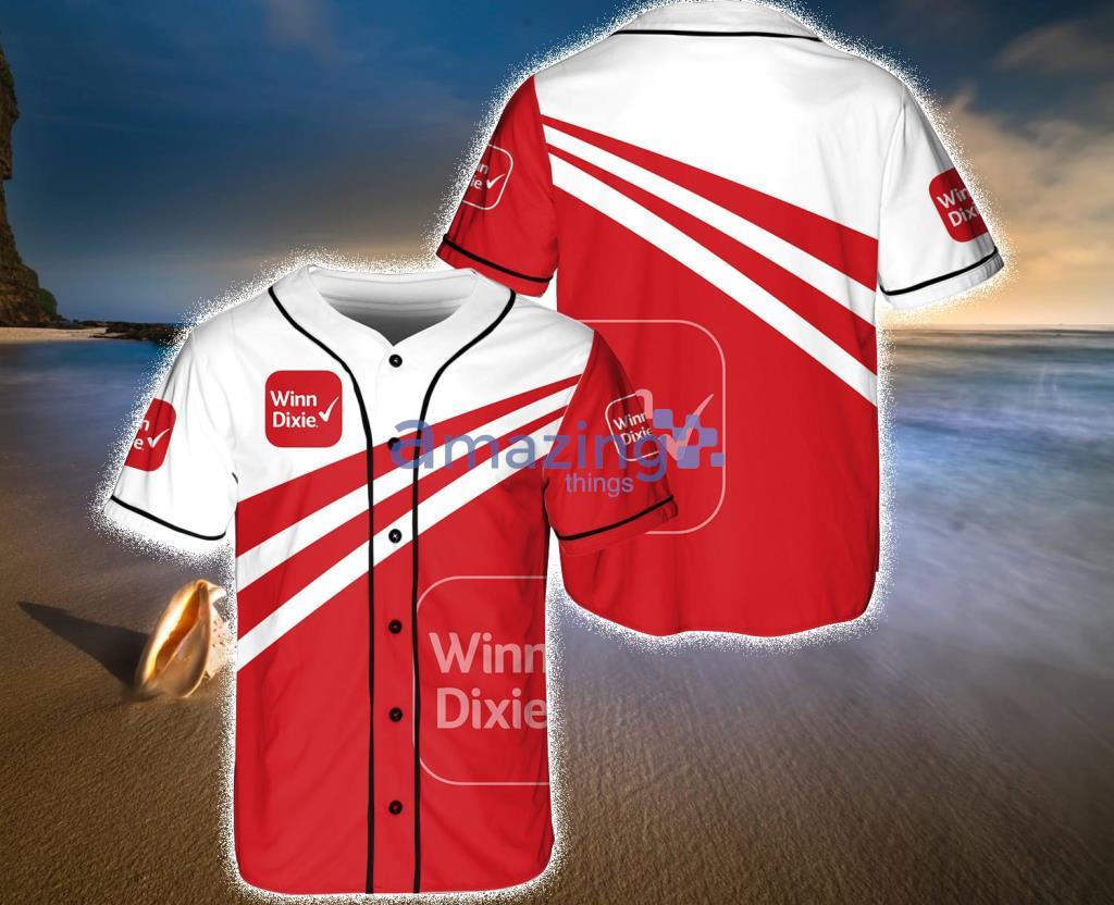 Winn-Dixie White And Red Baseball Jersey Shirt Gift For Fans Product Photo 1