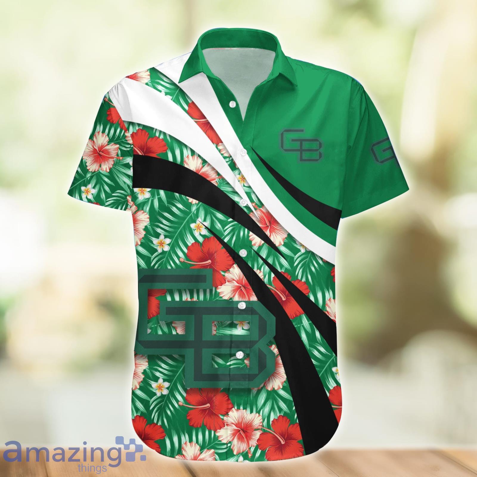 Wisconsin-Green Bay Phoenix NCAA Hibiscus Flower Pattern Aloha Hawaiian  Shirt