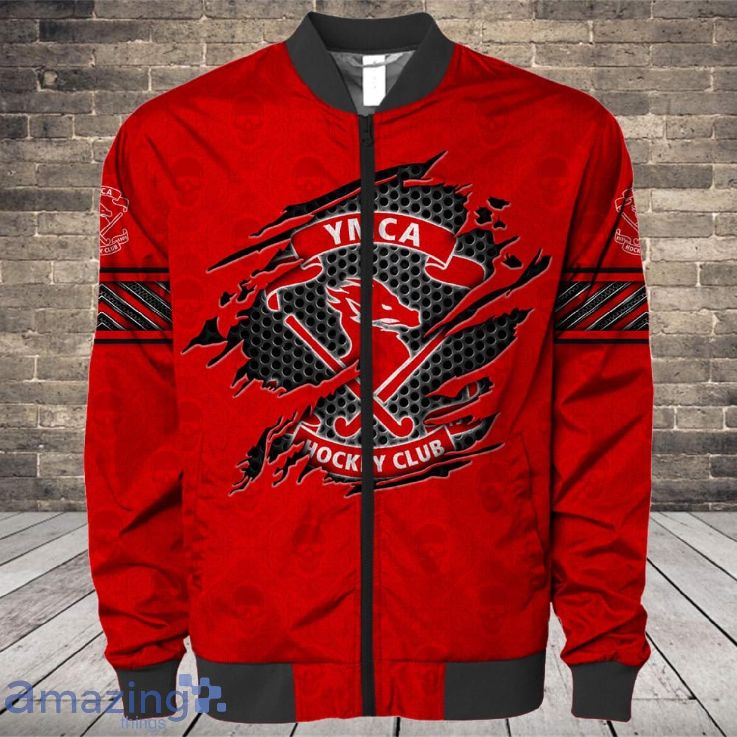 YMCA Hockey Club 3D All Over Printed Custom Name T Shirt Sweatshirt Hoodie Bomber image YMCA Hockey Club 3D All Over Printed Custom Name T-Shirt Sweatshirt Hoodie Bomber Product Photo 5