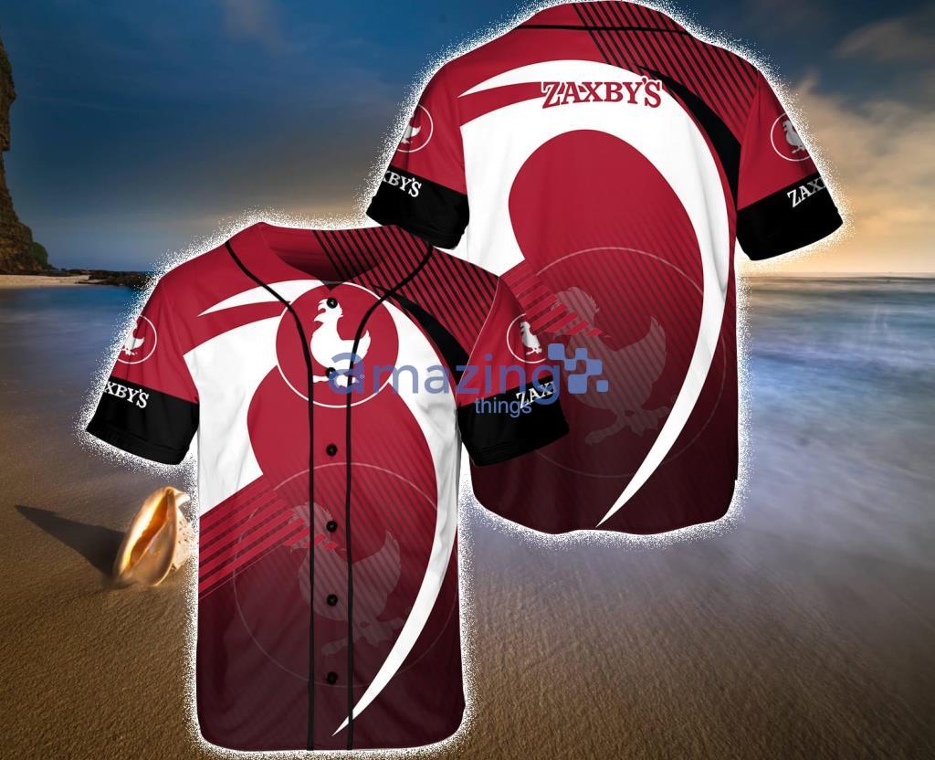 Zaxby's Jupiter Red And Black Baseball Jersey Shirt Gift For Fans Product Photo 1
