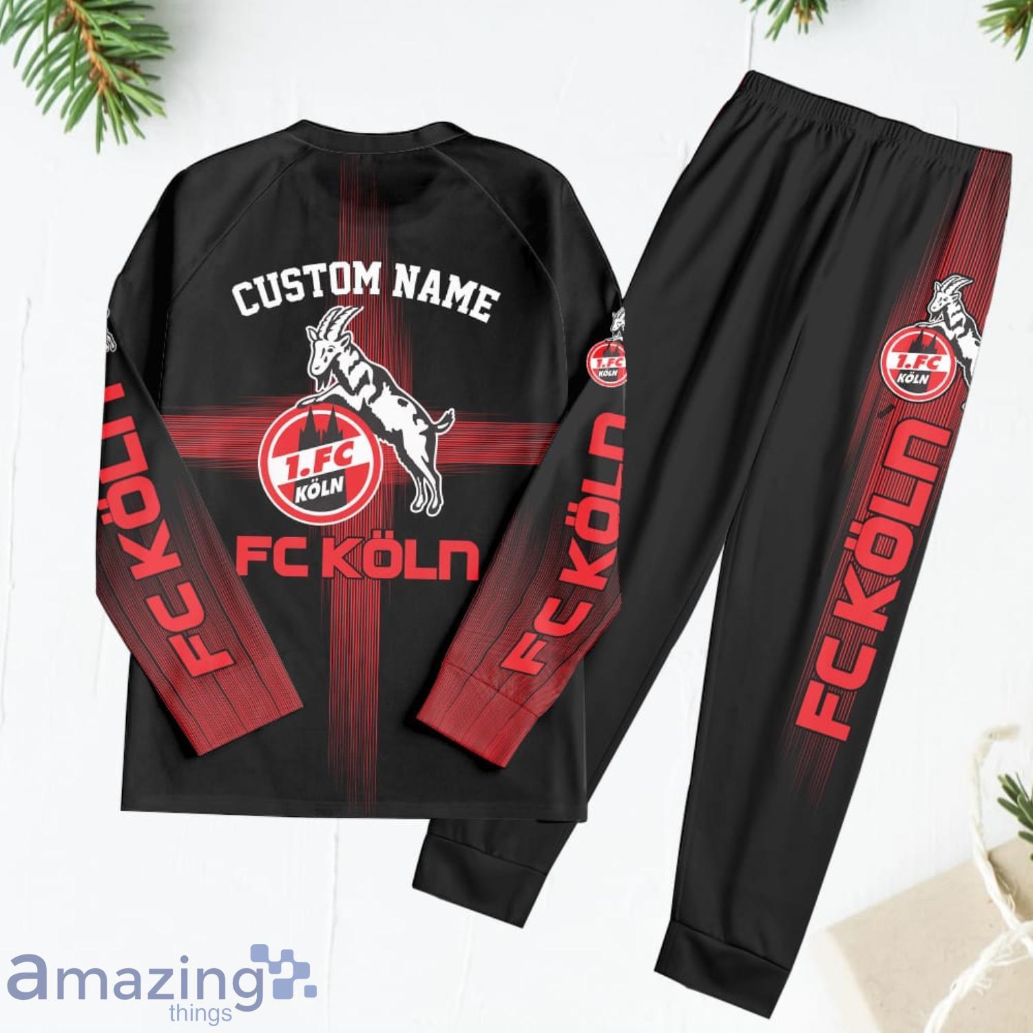 FC Koln Custom Name Pajamas Set Best Gift For Family image FC Koln Custom Name Pajamas Set Best Gift For Family