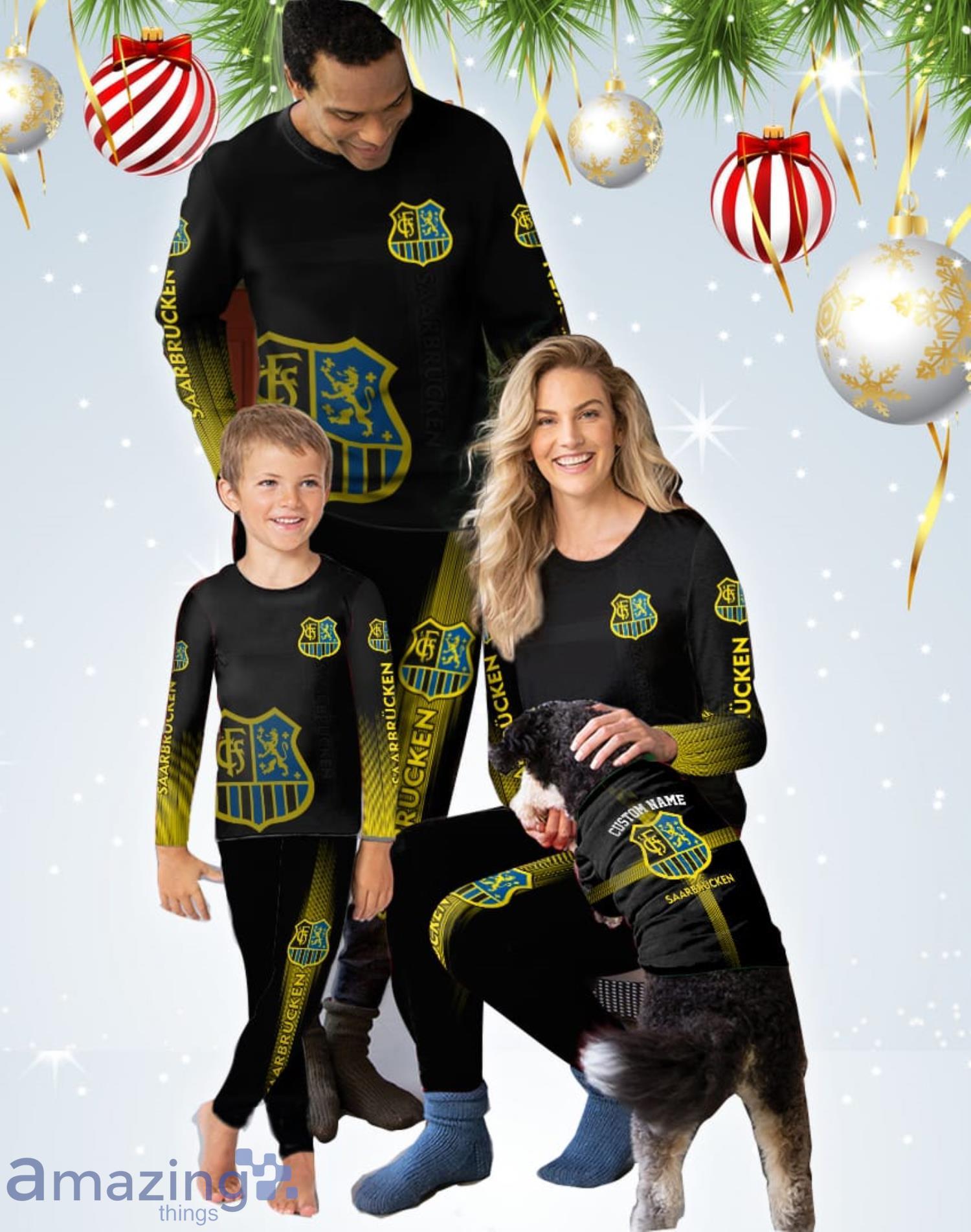 . FC Saarbrucken Custom Name Pajamas Set Best Gift For Family Product Photo 1