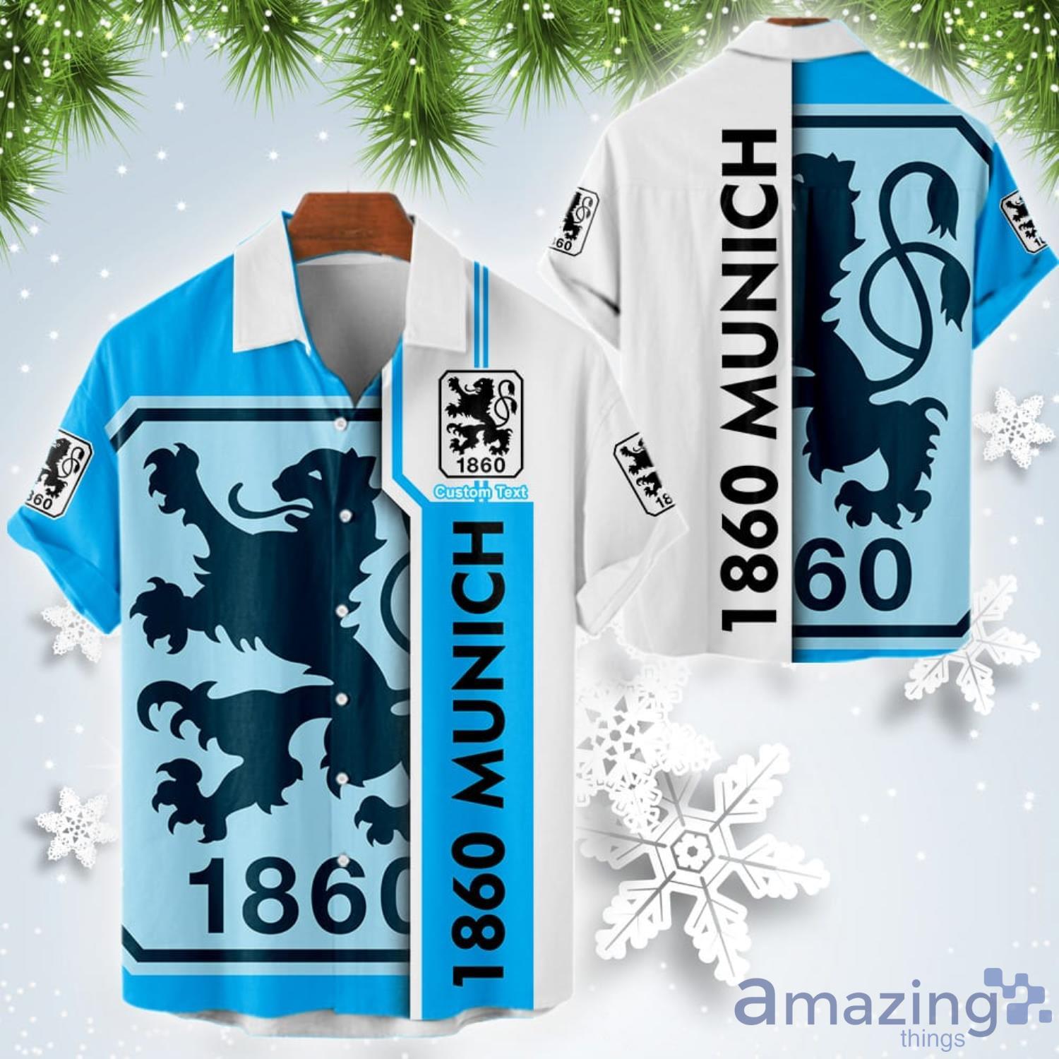 1860 Munich Short Sleeve Hawaiian Shirt Custom Name For Fans Product Photo 1