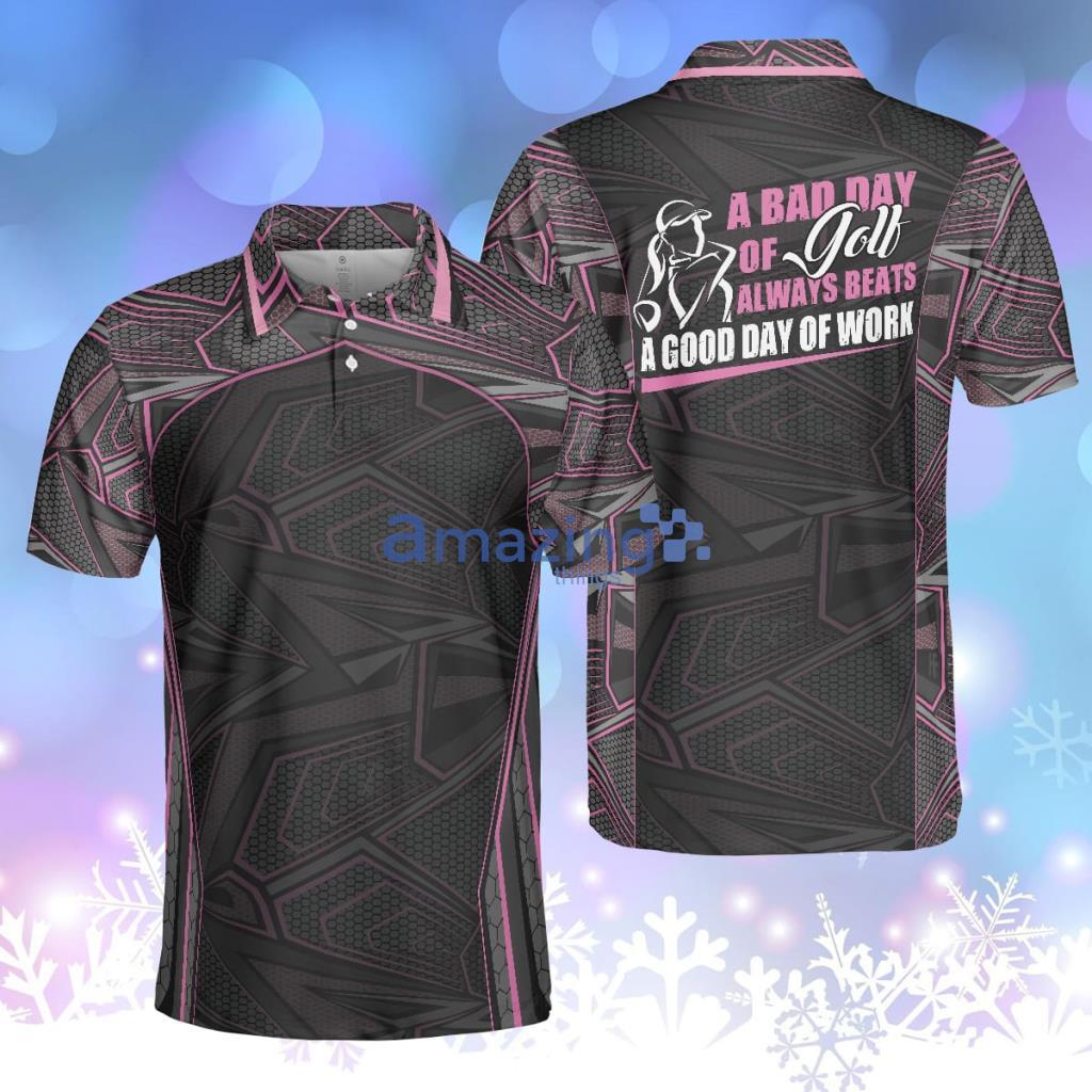 A Bad Day Of Golf Always Beats A Good Day Of Work Short Sleeve Polo Shirt, Unisex Golf Polo Shirts Product Photo 1