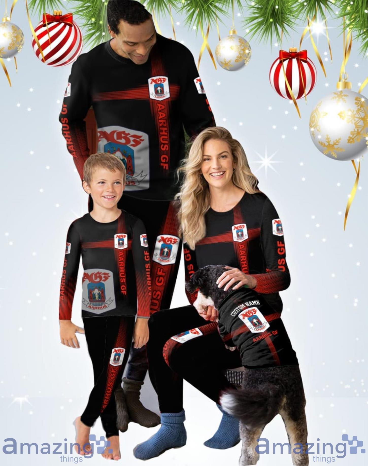 Aarhus Gymnastikforening Custom Name Pajamas Set Best Gift For Family Product Photo 1