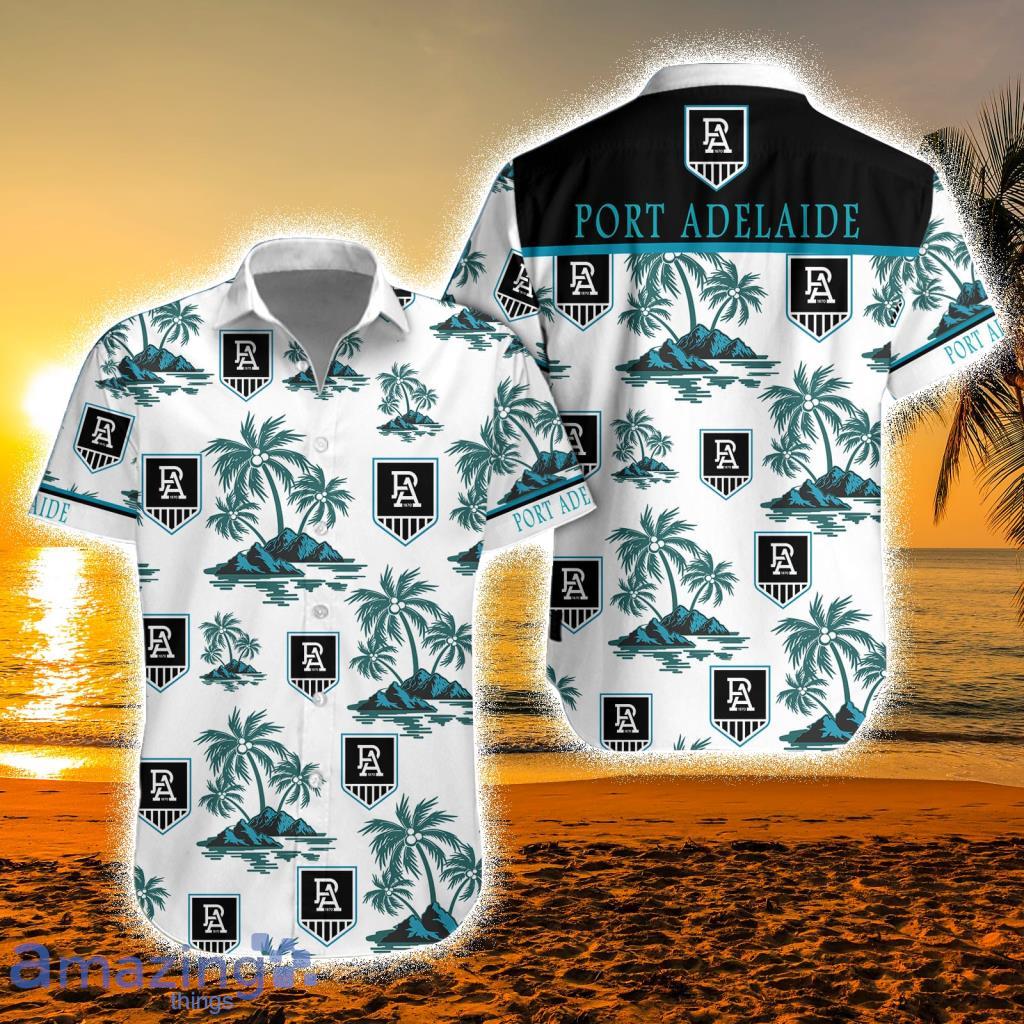 Afl Port Adelaide Football Club Coconut Island Tropical Hawaiian Shirt Gift For Men And Women Product Photo 1