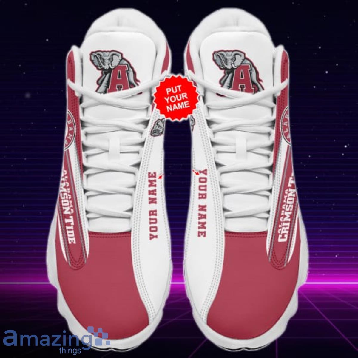 Alabama Crimson Tide Jordan 13 Sneakers Custom Name Best Gift For Men And Women Product Photo 2