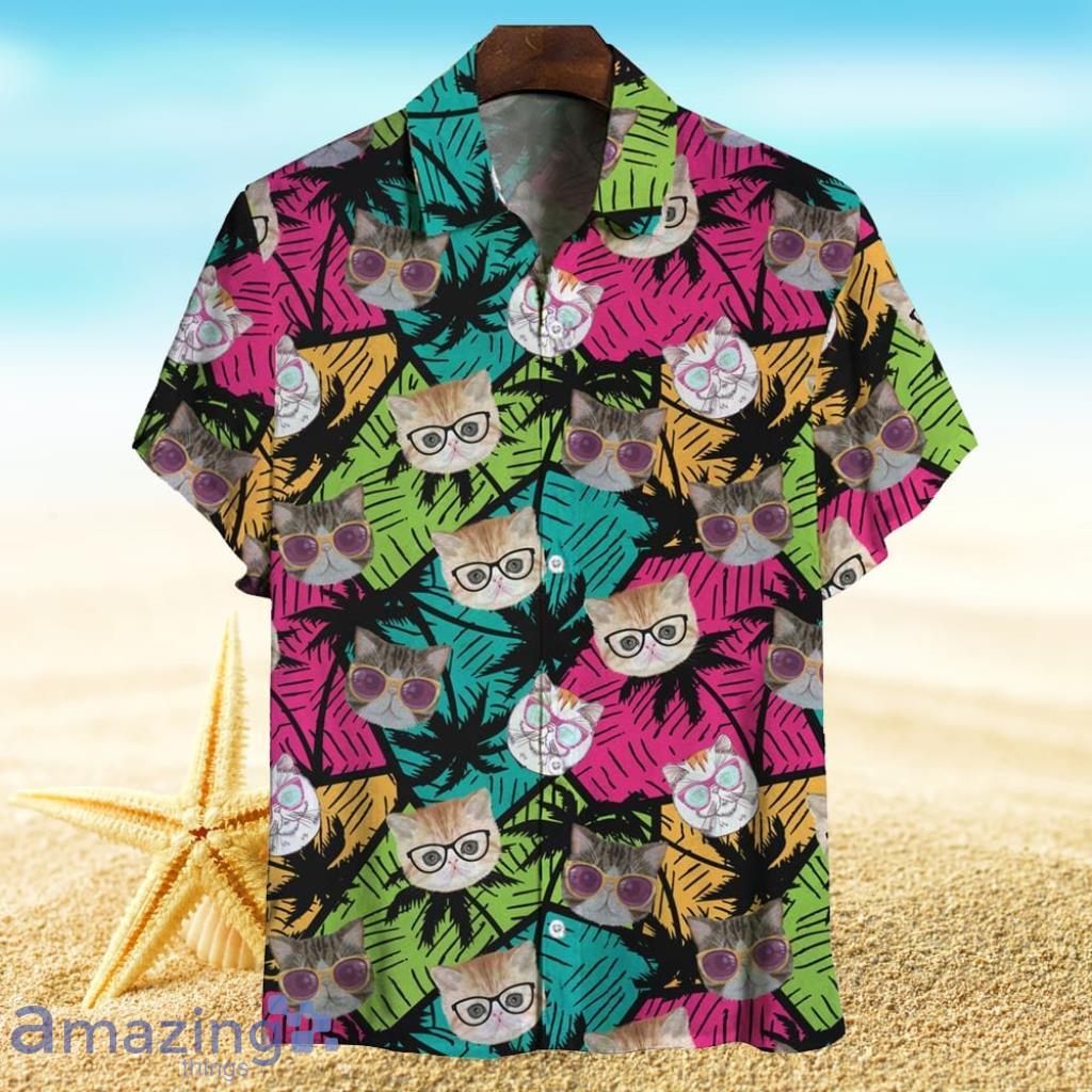 Aloha Hawaiian Exotic Cat Shirt Gift For Cat Lovers Product Photo 1