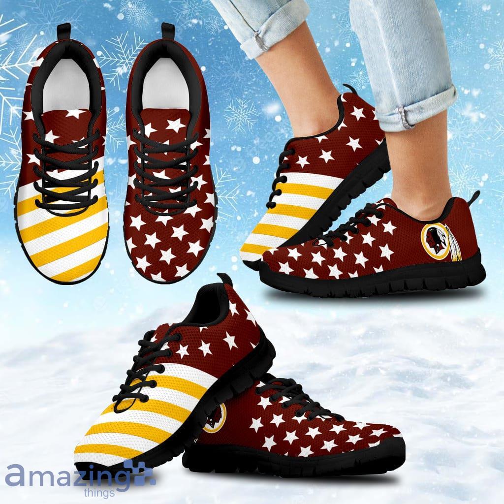 American Flag Full Stars Washington Redskins Sneakers Shoes Gift For Big Fans Product Photo 1