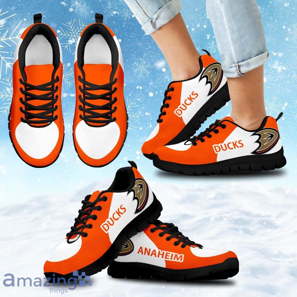 Anaheim Ducks Top Logo Sneakers Shoes Gift For Big Fans Product Photo 1