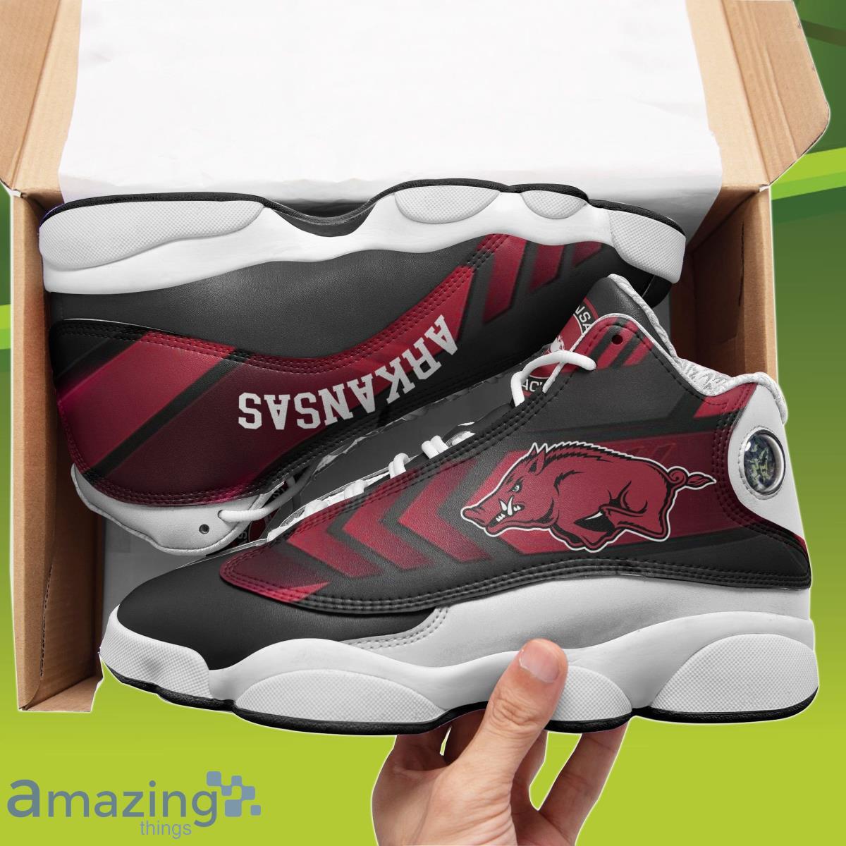 Arkansas Razorbacks Air Jordan 13 Sneakers Style Gift For Men And Women Product Photo 2