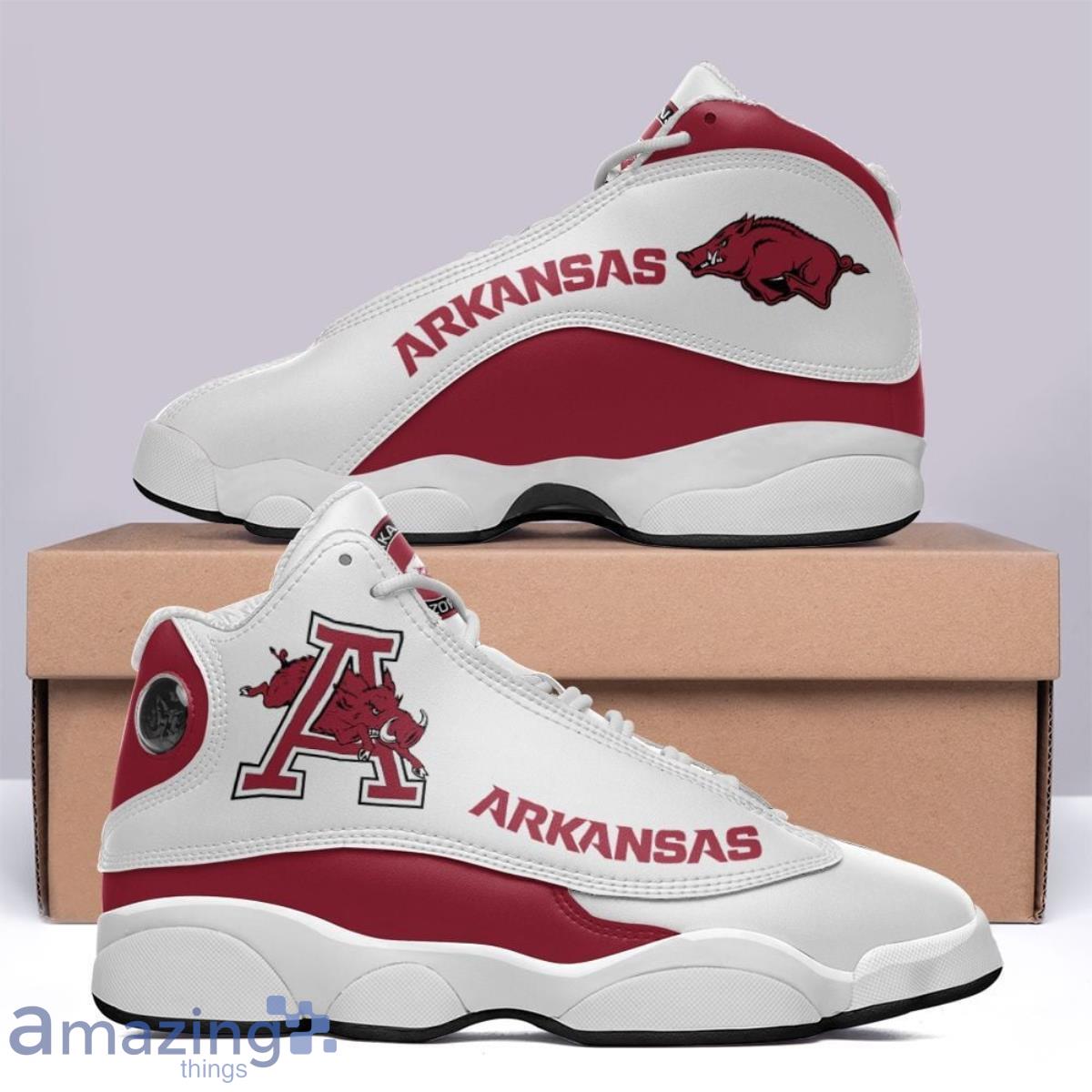 Arkansas Razorbacks Air Jordan 13 Sneakers Unique Gift For Men And Women Product Photo 2