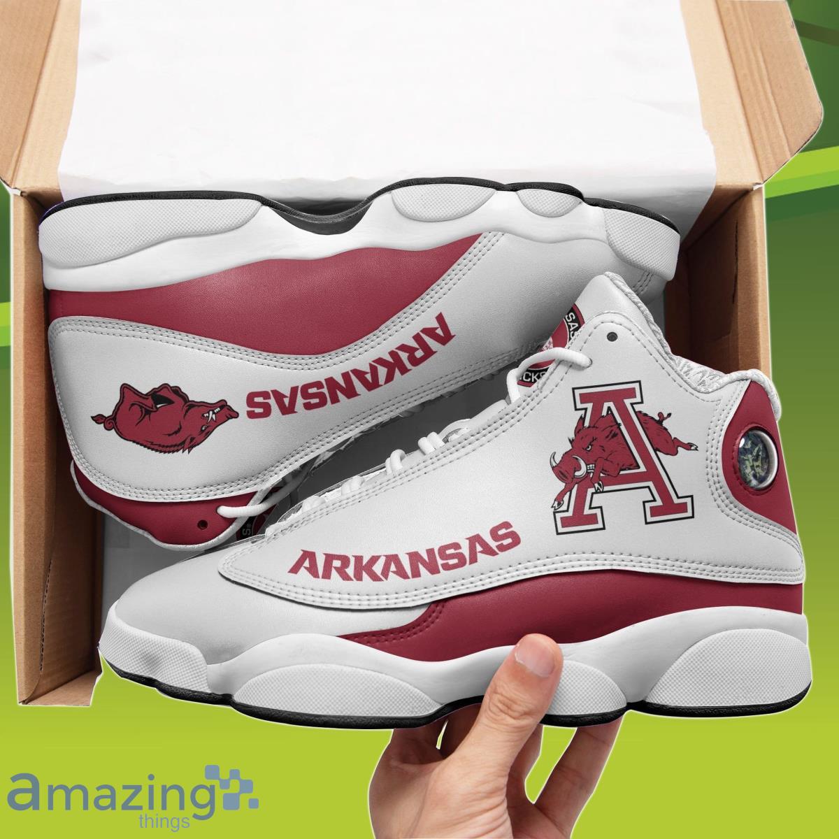 Arkansas Razorbacks Air Jordan 13 Sneakers Unique Gift For Men And Women Product Photo 1