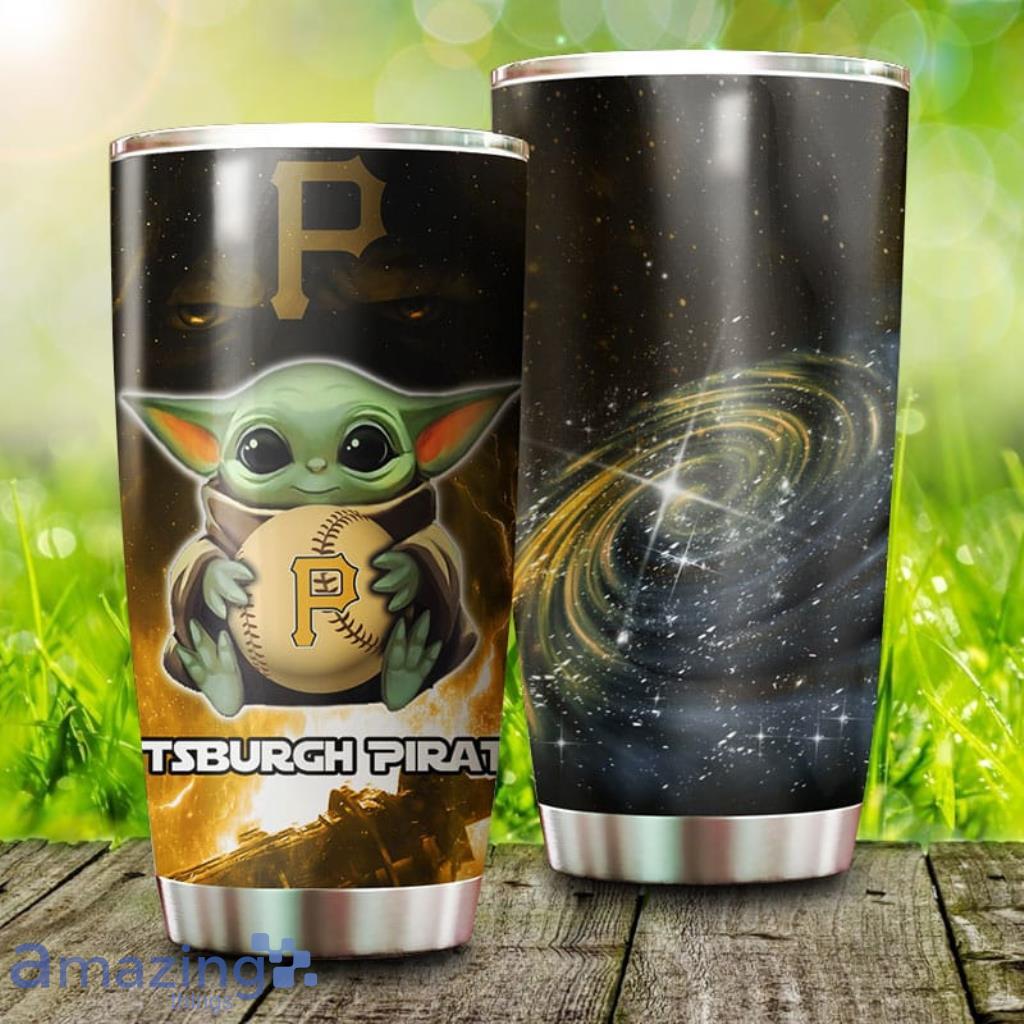 Baby Yoda Pittsburgh Pirates MLB Tumbler Gift For Men And Women, Big Fans Product Photo 1
