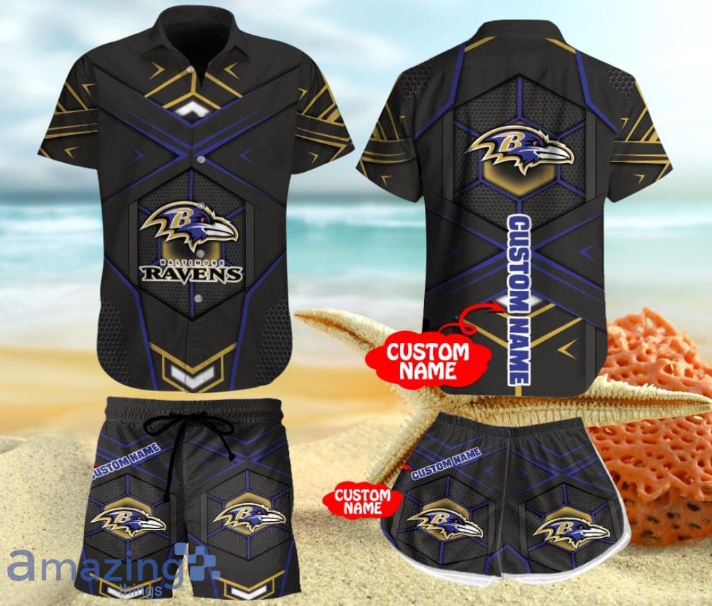 Baltimore Ravens Design 3 Beach Hawaiian Shirt Men And Women For