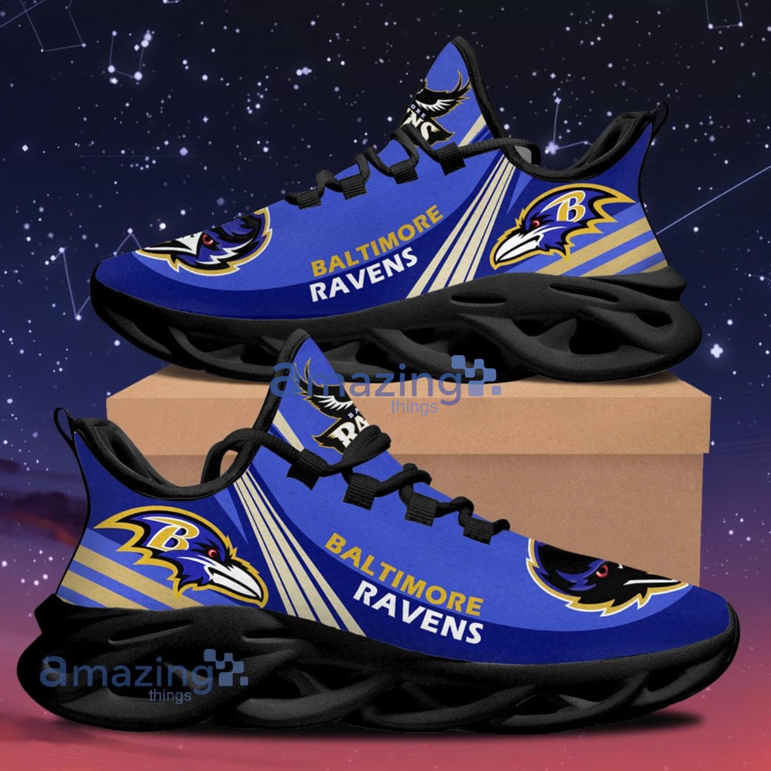 Baltimore Ravens New Trend Max Soul Shoes Running Sneakers Product Photo 1