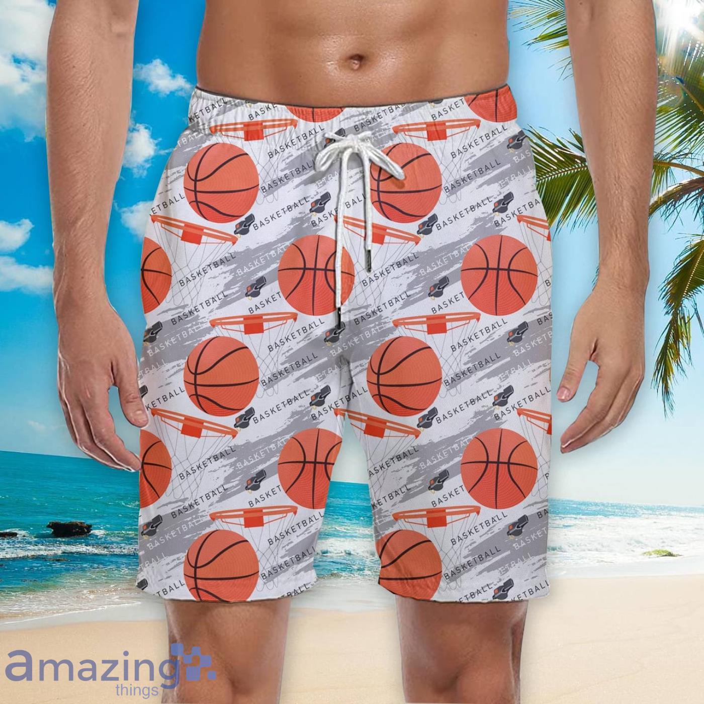 Basketball Lover Beach Short For Men Best Gift For Summer image Basketball Lover Beach Short For Men Best Gift For Summer Product Photo 3